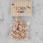 Diyar-ı Fırsat Loren Crafts pudra rengi 8 li çoban düğmesi - 82