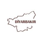 Diyarbakır Harita Araba Sticker 17X17 Cm Kahverengi