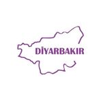 Diyarbakır Harita Araba Sticker 17X17 Cm Mor
