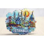 Diyarı Fırsat Ahşap İstanbul Temalı Magnet Alk4600