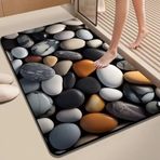 Diyatomit Banyo Paspası Duş ve Tuvalet için Doğal Malzeme Avantajları ve Fonksiyonel Kaymaz Özellikler(80 x 120 cm 6)