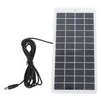 Diydeg Güneş Paneli, 5W 12V Taşınabilir Yüksek Verimli Güneş Modülü DC Arayüzlü Polikristal Güneş Enerjisi Paneli, Acil Durum Işıkları için Enerji Tasarruflu Güneş Şarj Paneli, Küçük Güneş Enerjisi