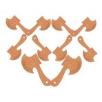 DIYEAH 10 Parça ahşap oyma bıçağı Ahşap aksesuar Ahşap el sanatları Ahşap bileklik süsleri Ahşap süsleme viking tılsımları viking kolye Anahtarlık dekoru yenilik anahtarlıklar Odun Beige