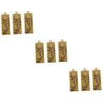 DIYEAH 3 Set Anahtarlık Akilli Telefon Araba Anahtarlığı Askı Süsleri Sırt Cantası Anahtarlik Araba Anahtarı Aksesuarı Küçük Çanta Buda El Nilüfer Süsü Anahtar Tutucu Bakır 3 Adet*3