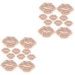 DIYEAH 4 Takım Dudak Kolye Takı Yapımı Için Boncuklar Kolye Duymak Deniz Kabuğu Kolye Gerdanlık Çapraz Kolye Inci Kolye Sayı Boncuk Mektup Boncuk Çekicilik Kiti Rhinestones 10 Adet * 4