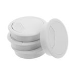 DIYEAH 4pcs Plastik Tel Grommet Tel Delek Kapak Kablo Deliği Kapak Mobilya Dolapları Masa Kablosu Organizatör Ofis Kablosu Yönetimi