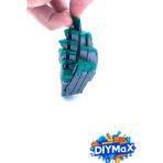 Dıymax Voksel Fidget Çim Küp 3.5cm | Pixel Art Kaydırmalı Stres Oyuncağı – El Oyuncağı - Gri