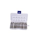 Diyotlab Cam Sigorta Seti, 5x20 mm, 250V, 10 Çeşit Amper Değeri, Şeffaf Saklama Kutusu, 100 Adet