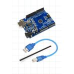 Diyotlab Uno R3 Geliştirme Kartı USB Kablo ve Pin Header Dahil, Arduino Uyumlu Mikrodenetleyici