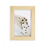 Dıythinker 14x17 cm Kumar Pai Gow Dominoes Fotoğraf Masaüstü Ahşap Fotoğraf Çerçevesi