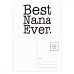 Dıythinker 14x9 cm 20 Adet Renkli Best Ever İngilizce Harfler Hediye Desen Kartpostal Seti
