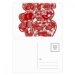 Dıythinker 14x9 cm 20 Adet Renkli Blessing Kağıt Kesim Çiçek Kuş Balık Kartpostal Seti