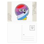 Dıythinker 14x9 cm 20 Adet Renkli Evren ve Uzaylı Gökkuşağı Uzaylı Çiçek Kartpostal Seti