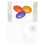 Dıythinker 14x9 cm 20 Adet Renkli Hap İllüstrasyonu Sağlık Bakım Ürünleri Desen Çiçek Kartpostal Seti