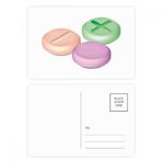 Dıythinker 14x9 cm 20 Adet Renkli Hap Sağlık Ürünleri Desen Kartpostal Seti