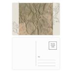 Dıythinker 14x9 cm 20 Adet Renkli Kağıt Kirli Katlama Dokusu Oluklu Çiçek Kartpostal Seti