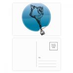 Dıythinker 14x9 cm 20 Adet Renkli Kış Sporları Kadın Paten Retro İllüstrasyon Kartpostal Seti