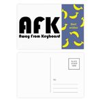 Dıythinker 14x9 cm 20 Adet Renkli Klavye Muz Kartpostal Seti