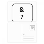 Dıythinker 14x9 cm 20 Adet Renkli Klavye Sembolü 7 Kartpostal Seti
