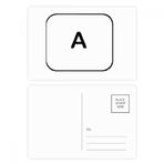 Dıythinker 14x9 cm 20 Adet Renkli Klavye Sembolü Bir Kartpostal Seti