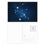 Dıythinker 14x9 cm 20 Adet Renkli Kova Burçları Kartpostal Seti