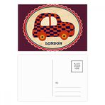 Dıythinker 14x9 cm 20 Adet Renkli Küçük araba İngiltere Londra Damga Britian Kartpostal Seti