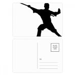 Dıythinker 14x9 cm 20 Adet Renkli Kung Fu Dövüş Sanatı Çin Shaolin Çubuk Kartpostal Seti