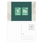 Dıythinker 14x9 cm 20 Adet Renkli Lastik Kimyasal Element Bilim Çiçek Kartpostal Seti