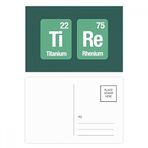 Dıythinker 14x9 cm 20 Adet Renkli Lastik Kimyasal Element Bilim Kartpostal Seti