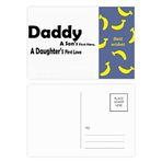 Dıythinker 14x9 cm 20 Adet Renkli Love Hero Daddy Festival Alıntı Muz Kartpostal Seti