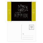 Dıythinker 14x9 cm 20 Adet Renkli Matematik Kowledge Çember Arkadaş Kartpostal Seti