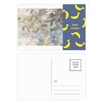 Dıythinker 14x9 cm 20 Adet Renkli May Lotus XJJ Yağlı Boya Tablo Muz Kartpostal Seti