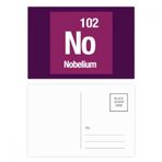 Dıythinker 14x9 cm 20 Adet Renkli NO Nobelium Kimyasal Element Kimya Kartpostal Seti