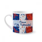 Dıythinker 170 ml Beyaz Kutlama Eyfel Kulesi Fransa Simgesi Mini Kahve Seramik Kupa