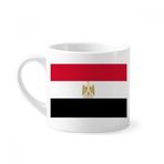 Dıythinker 170 ml Beyaz Mısır Ulusal Bayrağı Afrika Ülke Mini Kahve Seramik Kupa