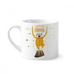 Dıythinker 170 ml Beyaz Palyaço Maskesi Happy Carnival Of Venice Mini Kahve Seramik Kupa