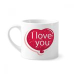 Dıythinker 170 ml Beyaz Sevgililer Günü Pembe I Love You Balon Mini Kahve Seramik Kupa