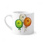Dıythinker 170 ml Yonca Balonu İrlanda St.patrick's Day Mini Beyaz Çömlek Seramik Saplı Kupa