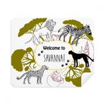 Dıythinker 2 Adet Süet Kumaş Afrika Welcom To Savanna Zebra Leopar Vahşi Yaşam Telefon Ekran Temizleyici ve Gözlük Temizleme Bezi