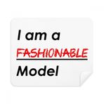 Dıythinker 2 Adet Süet Kumaş Alıntı I Am A Fashion Model Telefon Ekran Temizleyici ve Gözlük Temizleme Bezi