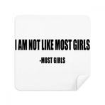 Dıythinker 2 Adet Süet Kumaş Alıntı Şaka Çoğu Kız Said Gözlük Temizleme ve Bezi Telefon Ekran Temizleyici