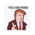 Dıythinker 2 Adet Süet Kumaş America American President Çizgi Film Resim Gözlükleri Temizleme Bezi Telefon Ekran Temizleyici
