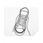 Dıythinker 2 Adet Süet Kumaş Beyaz Kanvas Ayakkabı Boyalı Telefon Ekran Temizleyici ve Gözlük Temizleme Bezi