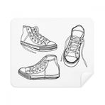 Dıythinker 2 Adet Süet Kumaş Beyaz Kanvas Ayakkabı El Boyaması Telefon Ekran Temizleyici ve Gözlük Temizleme Bezi