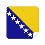 Dıythinker 2 Adet Süet Kumaş Bosna-Hersek Ulusal Bayrak Ülke Gözlüğü Temizleme Bezi ve Telefon Ekran Temizleyici