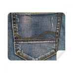 Dıythinker 2 Adet Süet Kumaş Cep Denim Jean Kovboy Astar Tekstil Telefon Ekran Temizleyici ve Gözlük Temizleme Bezi