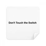 Dıythinker 2 Adet Süet Kumaş Don'T Touch Switch Siyah Sembollü Gözlük Temizleme ve Bezi Telefon Ekran Temizleyici