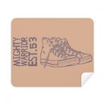 Dıythinker 2 Adet Süet Kumaş El Boyaması Kanvas Ayakkabı İllüstrasyon Telefon Ekran Temizleyici ve Gözlük Temizleme Bezi