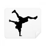 Dıythinker 2 Adet Süet Kumaş El Standı Breaking Dancer Spor Telefon Ekran Temizleyici ve Gözlük Temizleme Bezi
