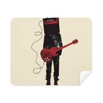 Dıythinker 2 Adet Süet Kumaş Gitar Müzik Enstrümanları Çılgın Adam Telefon Ekran Temizleyici ve Gözlük Temizleme Bezi
